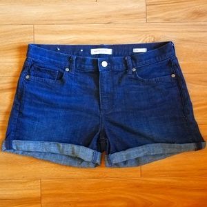Banana Republic Dark Wash Roll Up Short Sz 29